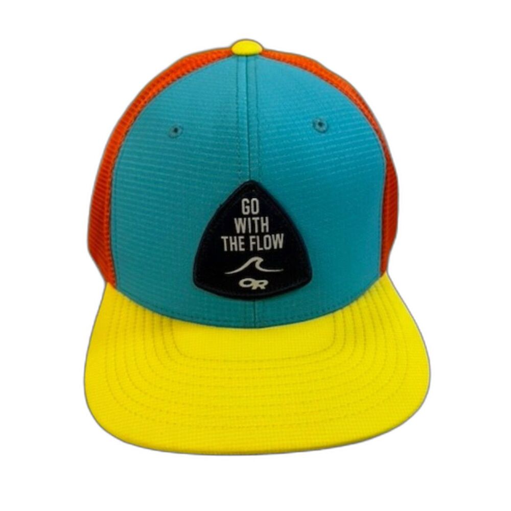 Outdoor Research Go With The Flow Performance Trucker Hat OR Colorblock Snapback